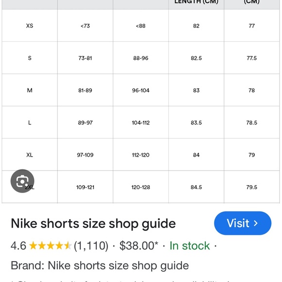 Nike white shorts - Picture 6 of 8